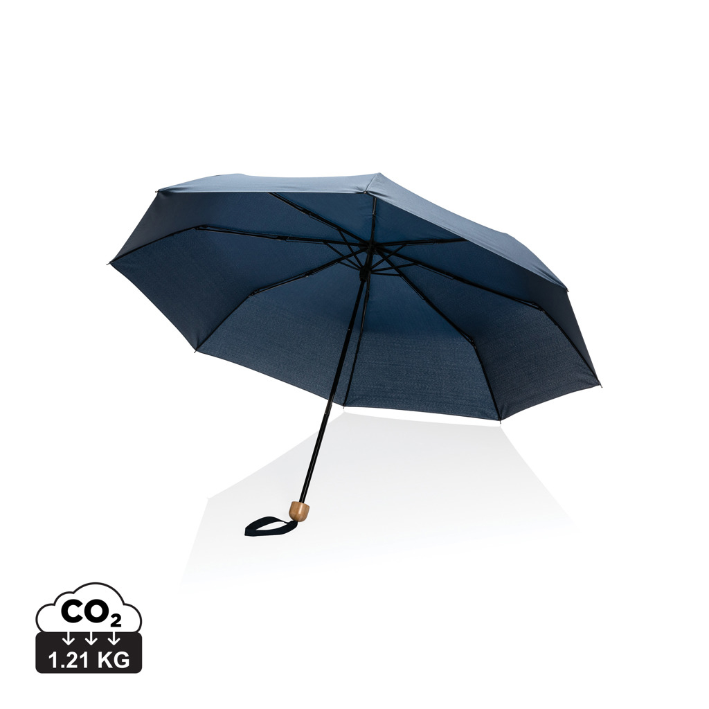 Mini parapluie promotionnel 20.5" rPET Impact Bleu marine